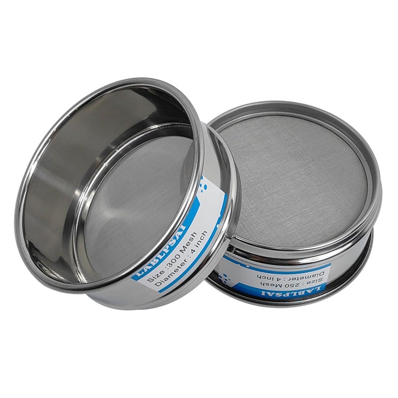 LABLPSAI 250 Mesh Lab Sieves 4" Diameter 304 Stainless Steel Wire Cloth Test Sieve for Industrial Laboratory Home - Image 3